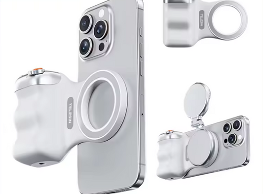 Magnetic Phone Camera Shoot Hand Grip Phone Holder Shooting Aid Remote Control Handle for Iphone Samsung Phone