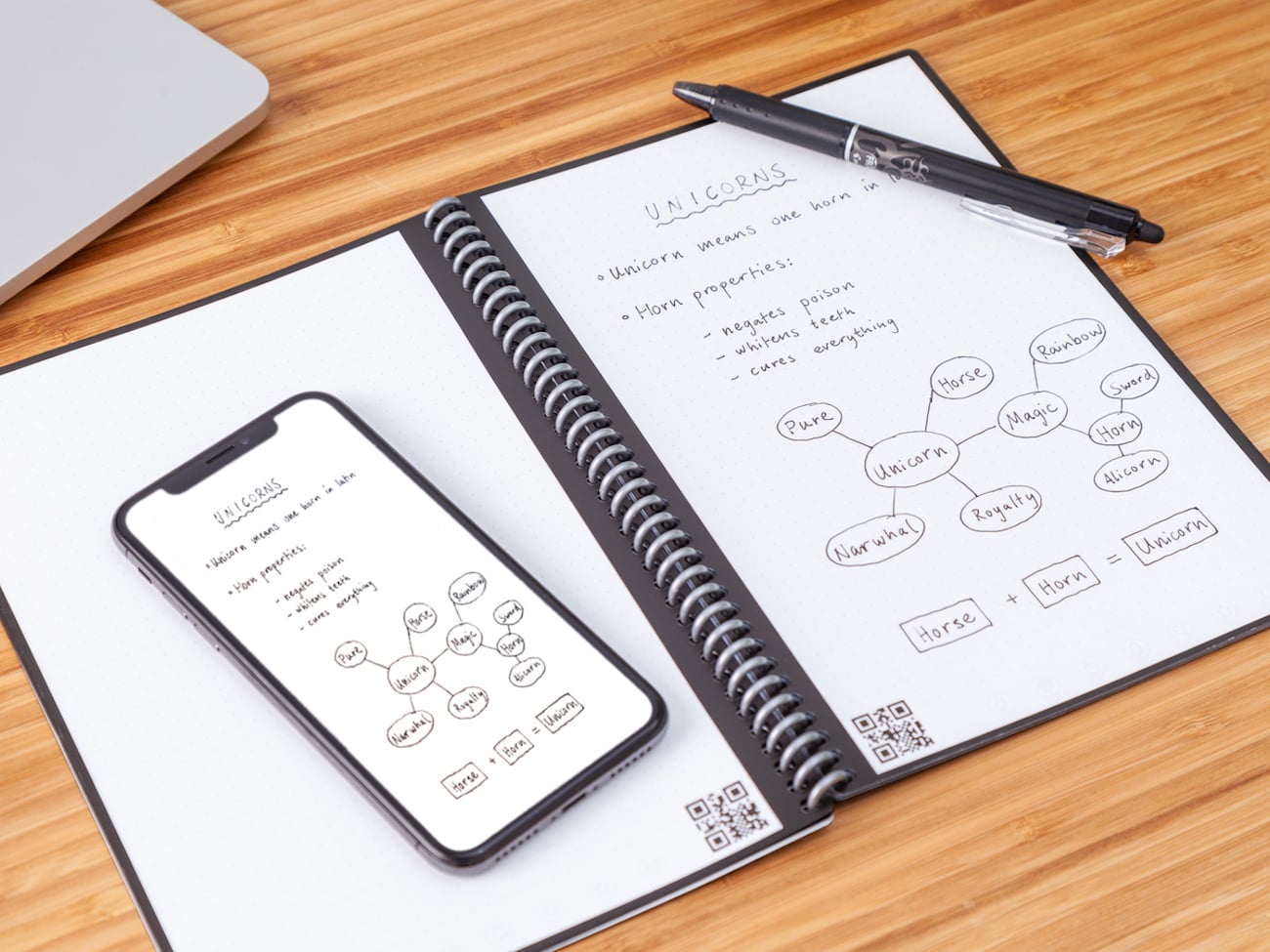 WRITE ON NOTEBOOK GET THE TEXT ON PHONE -SMART NOTEBOOK REUSABLE